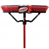 Libman 823 24” Multi-Surface Heavy Duty Push Broom and 60" Steel Handle